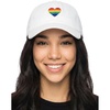 Rainbow Heart - White