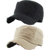 2 Pack: Distressed Black  Khaki