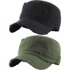 2 Pack - Distressed Black & Olive