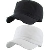 image:imageFunky Junque Vintage Newsboy Cap Womens Cadet Cabbie Hat  Cadet cap with vintage distressed look for casual outings fall layering denim looks amp gifting2 Pack  Distressed Black  White