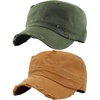 2 Pack: Distressed Olive & Camel