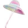 image:imageFunky Junque Wide Brim Baby Sun Hat Adjustable Beach Bucket Cap  Soft padded polyester baby bucket hat with double loops for zoo trips beach boating picnics amp parksOmbre Tie Dye