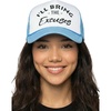 image:imageFunky Junque Womens Funny Trucker Hats  Adult Humor for Bachelorette Girls Trips Festivals amp Birthday GiftIll Bring the Excuses  White Light Blue