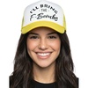 image:imageFunky Junque Womens Funny Trucker Hats  Adult Humor for Bachelorette Girls Trips Festivals amp Birthday GiftIll Bring the Fbombs  WhiteYellow