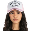 I'll Bring the Wine - White/Light Pink