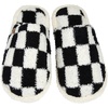 image:imageFunky Junque Womens Fuzzy House Slippers  Cozy Indoor Outdoor Fluffy Clog Christmas Slippers Soft Bedroom Shoes for WomenCheckered Black