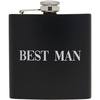 image:imageHidden Hip Flask  6 Pack 1 Bride White amp 5 Squad Black  Stainless steel hip flask with etched sayings for weddings bachelor parties bachelorette getaways amp celebrationsBest Man BlackSilver