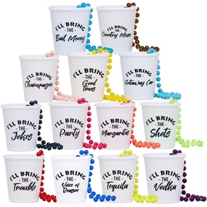 image:imageFunky Junque 8 Pack Bachelorette Shot Glass Necklaces with Sarcastic Sayings Beaded Party Favors for Girls Night out  8 Pack Sarcasm Bundle  Handsfree reusable shot glass necklaces for bachelorette parties bridal showers girls trips amp wedding weekends13 pack  Tequila Pack