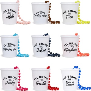 image:imageFunky Junque 8 Pack Bachelorette Shot Glass Necklaces with Sarcastic Sayings Beaded Party Favors for Girls Night out  8 Pack Sarcasm Bundle  Handsfree reusable shot glass necklaces for bachelorette parties bridal showers girls trips amp wedding weekends9 Pack  Mayhem Bundle