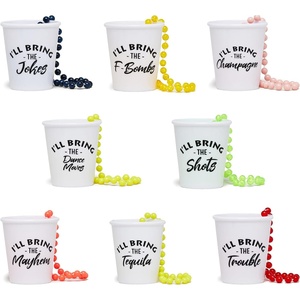 image:imageFunky Junque 8 Pack Bachelorette Shot Glass Necklaces with Sarcastic Sayings Beaded Party Favors for Girls Night out  8 Pack Sarcasm Bundle  Handsfree reusable shot glass necklaces for bachelorette parties bridal showers girls trips amp wedding weekends8 Pack  Jokes Pack