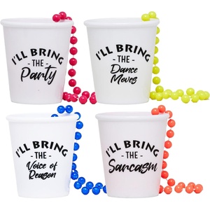 image:imageFunky Junque 8 Pack Bachelorette Shot Glass Necklaces with Sarcastic Sayings Beaded Party Favors for Girls Night out  8 Pack Sarcasm Bundle  Handsfree reusable shot glass necklaces for bachelorette parties bridal showers girls trips amp wedding weekends4 Pack  The Classics