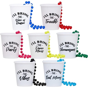 image:imageFunky Junque 8 Pack Bachelorette Shot Glass Necklaces with Sarcastic Sayings Beaded Party Favors for Girls Night out  8 Pack Sarcasm Bundle  Handsfree reusable shot glass necklaces for bachelorette parties bridal showers girls trips amp wedding weekends7 Pack  Party Pack