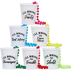 image:imageFunky Junque 8 Pack Bachelorette Shot Glass Necklaces with Sarcastic Sayings Beaded Party Favors for Girls Night out  8 Pack Sarcasm Bundle  Handsfree reusable shot glass necklaces for bachelorette parties bridal showers girls trips amp wedding weekends6 Pack Party Bundle