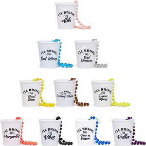 image:imageFunky Junque 8 Pack Bachelorette Shot Glass Necklaces with Sarcastic Sayings Beaded Party Favors for Girls Night out  8 Pack Sarcasm Bundle  Handsfree reusable shot glass necklaces for bachelorette parties bridal showers girls trips amp wedding weekends10 Pack  Vibes Pack