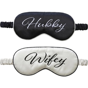 image:imageFunky Junque Adjustable Satin Bride Eye Mask SilkFilled UltraSoft Sleep Mask for Honeymoon Travel Meditation  Bride White  Soft satin sleep mask with adjustable strap for travel naps meditation flights amp restful sleep anywhere2 Pack  Wifey  Hubby