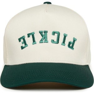 image:imageFunky Junque Adult Trucker Snapback Hat 2Tone Baseball Cap  5Panel Baseball Cap for Women and Men CottonPoly Blend Adjustable Fit Curved Brim Sun Protection for Golf Casual WearPickle  GreenBeige