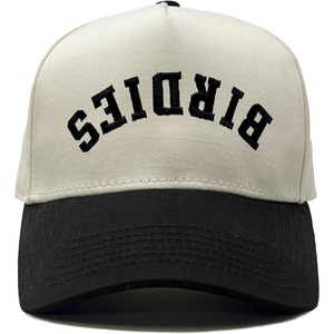 image:imageFunky Junque Adult Trucker Snapback Hat 2Tone Baseball Cap  5Panel Baseball Cap for Women and Men CottonPoly Blend Adjustable Fit Curved Brim Sun Protection for Golf Casual WearBirdies Upside Down  BlackBeige