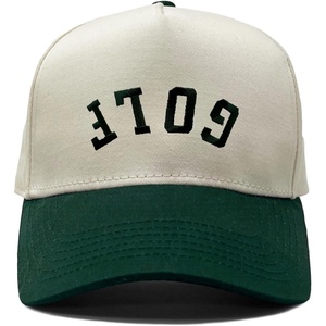 image:imageFunky Junque Adult Trucker Snapback Hat 2Tone Baseball Cap  5Panel Baseball Cap for Women and Men CottonPoly Blend Adjustable Fit Curved Brim Sun Protection for Golf Casual WearGolf Upside Down  GreenBeige