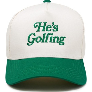 image:imageFunky Junque Adult Trucker Snapback Hat 2Tone Baseball Cap  5Panel Baseball Cap for Women and Men CottonPoly Blend Adjustable Fit Curved Brim Sun Protection for Golf Casual WearHes Golfing  Kelly GreenBeige