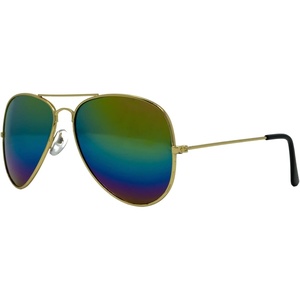 image:imageFunky Junque Aviator Sunglasses Classic Retro 80s Style Shades  Lightweight aviator sunglasses with durable frames for driving sports travel everyday wear amp bright sunGold FramesMuticolor Lenses