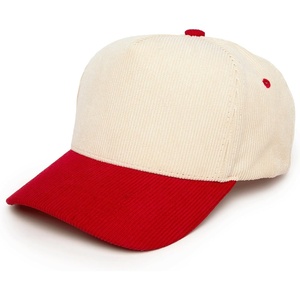 image:imageFunky Junque Blank Corduroy Snapback Hat  Adjustable Corduroy Cap with Sun Protection Golf Beach and Everyday Trendy Caps for Women and MenRedBeige