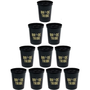 image:imageFunky Junque Bridal Bachelorette Party Cups  1 Wife of The Party 8 The Party10 Pack  Bride Tribe w Finger BlackGold