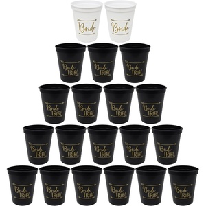 image:imageFunky Junque Bridal Bachelorette Party Cups  1 Wife of The Party 8 The Party20 Pack  2 Bride WhiteGold  18 Bride Tribe BlackGold