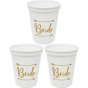 image:imageFunky Junque Bridal Bachelorette Party Cups  1 Wife of The Party 8 The Party3 Pack  Bride WhiteGold