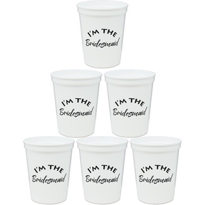 image:imageFunky Junque Bridal Bachelorette Party Cups  1 Wife of The Party 8 The Party6  Im the  Bridesmaid Pack