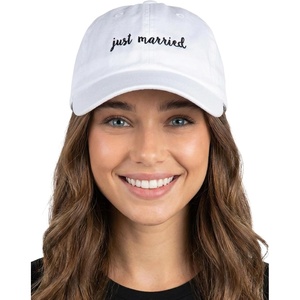 image:imageFunky Junque Bride and Groom Baseball Hats Bachelorette Party Caps  Soft cotton bride and groom hats with embroidered sayings for bachelorette parties showers honeymoons amp giftsJust Married  White
