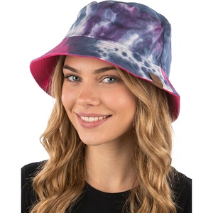 image:imageFunky Junque Bucket Hat for Women  Packable Waterproof Outdoor Sun Hat Mens Beach Fishing HikingReversible  Tie DyeHot Pink
