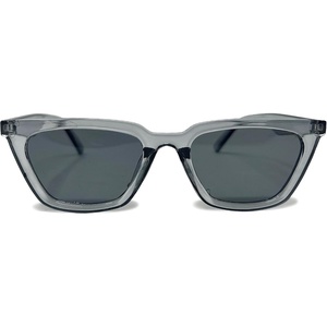 image:imageFunky Junque Cat Eye Sunglasses Trendy Retro Womens Shades  Lightweight cat eye sunglasses with slim retro frames for beach days pool parties festivals amp everyday styleGrey Crystal FramesLt Grey Lenses