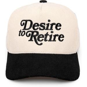 image:imageFunky Junque Corduroy Trucker Hat  Lightweight Corduroy Cap with Sun Protection Golf Beach and Everyday Trendy Caps for Women and MenDesire to Retire  BlackBeige