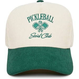 image:imageFunky Junque Corduroy Trucker Hat  Lightweight Corduroy Cap with Sun Protection Golf Beach and Everyday Trendy Caps for Women and MenPickleball Social Club  GreenBeige