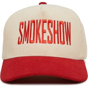 image:imageFunky Junque Corduroy Trucker Hat  Lightweight Corduroy Cap with Sun Protection Golf Beach and Everyday Trendy Caps for Women and MenSmokeshow  RedBeige