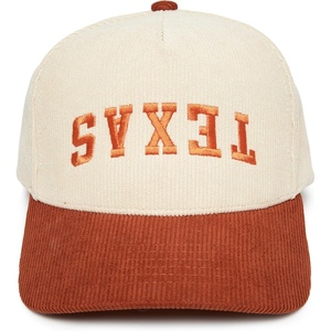 image:imageFunky Junque Corduroy Trucker Hat  Lightweight Corduroy Cap with Sun Protection Golf Beach and Everyday Trendy Caps for Women and MenTexas Upside Down  Orange