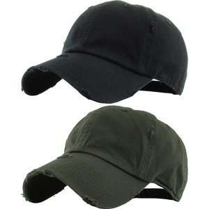 image:imageFunky Junque Distressed Cotton Dad Hat Low Profile Baseball Cap  Breathable 100 cotton dad hat with tuck amp slide metal buckle for everyday wear casual style amp allday comfort2 Pack  Black  Olive Distressed