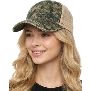 image:imageFunky Junque Distressed Mesh Low Profile Trucker Hat Snapback Cap  Distressed trucker with breathable mesh panels for rodeos country concerts ranch work festivals amp Western styleDigital Camo