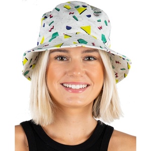 image:imageFunky Junque Family Matching Bucket Hats  Lightweight Cotton Bucket Hat with Sun Protection Mommy amp Me Matching HatsAbstract Shapes  White  Adult LXl