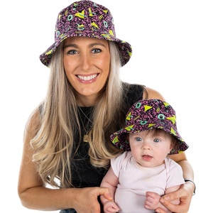 image:imageFunky Junque Family Matching Bucket Hats  Lightweight Cotton Bucket Hat with Sun Protection Mommy amp Me Matching HatsAdultInfant  Abstract Black  2 Pack