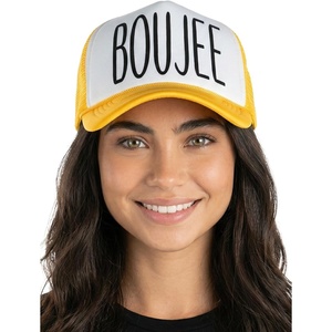 image:imageFunky Junque Funny Retro Foam Trucker Hat  Adult Humor Mesh Snapback for Bachelorette Girls Trip Weekend amp Birthday GiftBoujee  GoldWhite