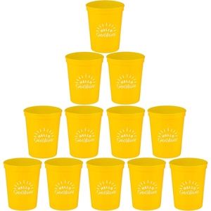image:imageFunky Junque Girls Weekend Fun Party Cups Durable 16oz Plastic Cup  12 Hello Sunshine Yellow12 Hello Sunshine Yellow