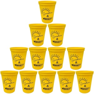 image:imageFunky Junque Girls Weekend Fun Party Cups Durable 16oz Plastic Cup  12 Hello Sunshine Yellow12 Sunshine and Whiskey Yellow