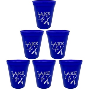 image:imageFunky Junque Girls Weekend Fun Party Cups Durable 16oz Plastic Cup  12 Hello Sunshine Yellow6 Lake Life Cups Blue