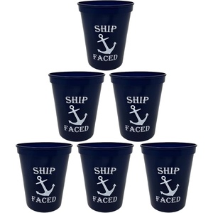 image:imageFunky Junque Girls Weekend Fun Party Cups Durable 16oz Plastic Cup  12 Hello Sunshine Yellow6 Ship Faced Cups