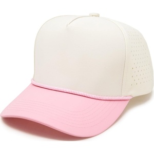image:imageFunky Junque Golf Trucker Hat  Lightweight Golf Trucker Rope Hat with Adjustable Snapback Golf Course and Weekend Wear Funny Golf Hats for Men and WomenLight PinkBeige