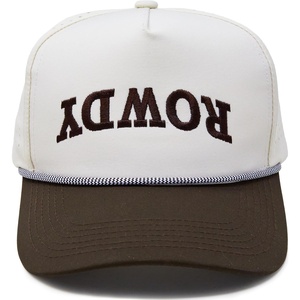 image:imageFunky Junque Golf Trucker Hat  Lightweight Golf Trucker Rope Hat with Adjustable Snapback Golf Course and Weekend Wear Funny Golf Hats for Men and WomenRowdy Upside Down  BrownBeige