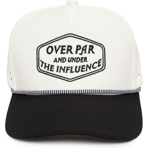 image:imageFunky Junque Golf Trucker Hat  Lightweight Golf Trucker Rope Hat with Adjustable Snapback Golf Course and Weekend Wear Funny Golf Hats for Men and WomenOver Par  Under the Influence  BlackBeige