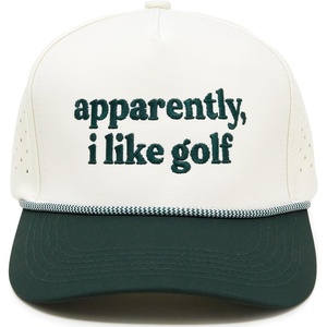 image:imageFunky Junque Golf Trucker Hat  Lightweight Golf Trucker Rope Hat with Adjustable Snapback Golf Course and Weekend Wear Funny Golf Hats for Men and WomenApparently  I Like Golf  GreenBeige