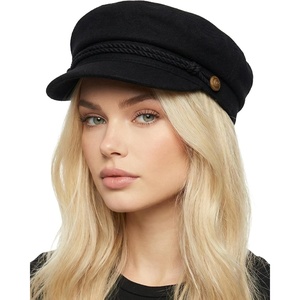 image:imageFunky Junque Greek Fisherman Newsboy Cap Cotton Captains Bakerboy Hat  Breathable cotton fisherman cap with flat round top for everyday style sun protection travel amp timeless looksWool  Black